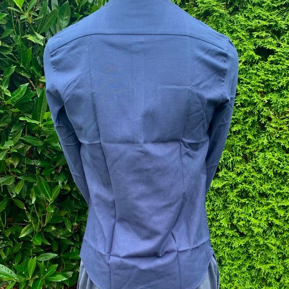 Brand Navy Button Down Shirt - Picture 2 of 2